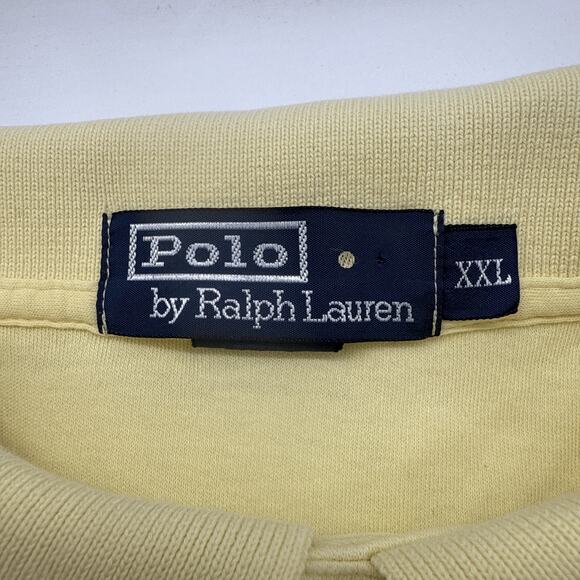 Polo Ralph Lauren Polo‎ Shirt Mens XXL Yellow Classic Short Sleeve Golf Rugby - Picture 3 of 5